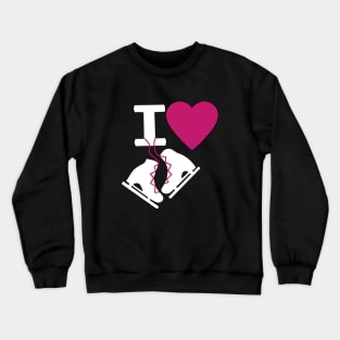 I Love Ice Skating Crewneck Sweatshirt